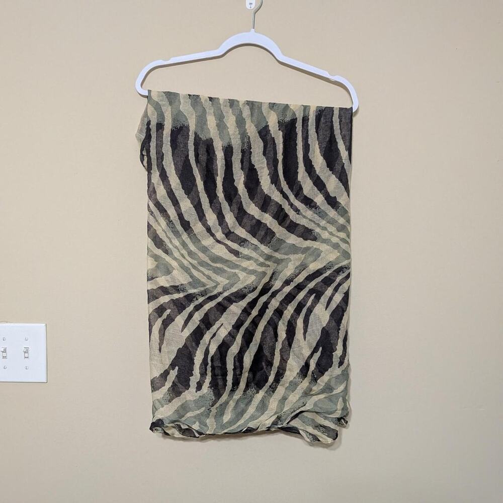 Y2K Zebra Print 100% Polyester Infinity Scarf